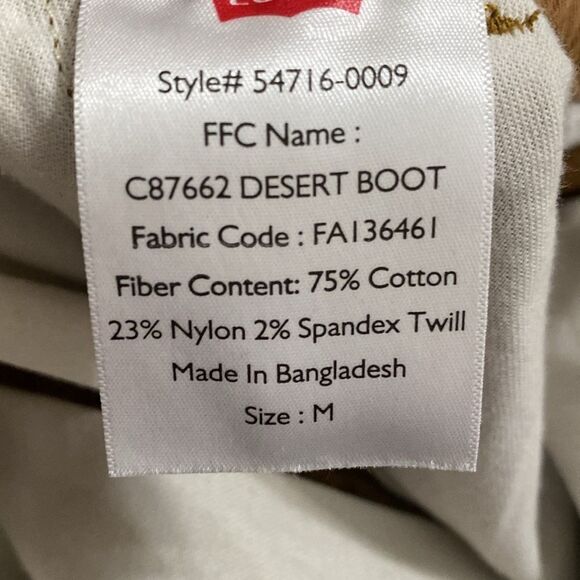LEVI’S Men’s C87662 Desert Boot Jogger Pants Size M - Picture 9 of 12